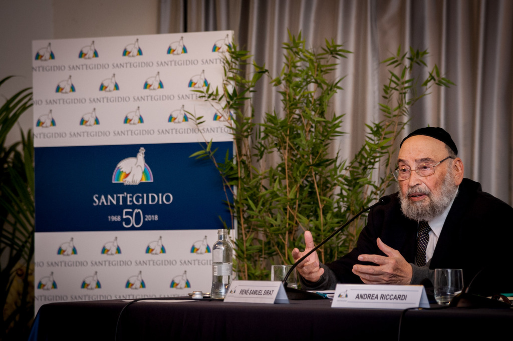 El condol de la Comunitat de Sant'Egidio per la mort del Gran Rabí René Samuel Sirat, amb qui hem tingut un llarg compromís de diàleg i pau